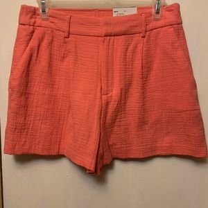 Nine West Women's High Rise Fit Walking Shorts Size S Cruz Coral NWT
